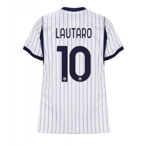 Inter Milan Lautaro Martinez #10 Jalkapallovaatteet Naisten Vieraspaita 2026-27 Lyhythihainen